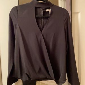 Long sleeve black top